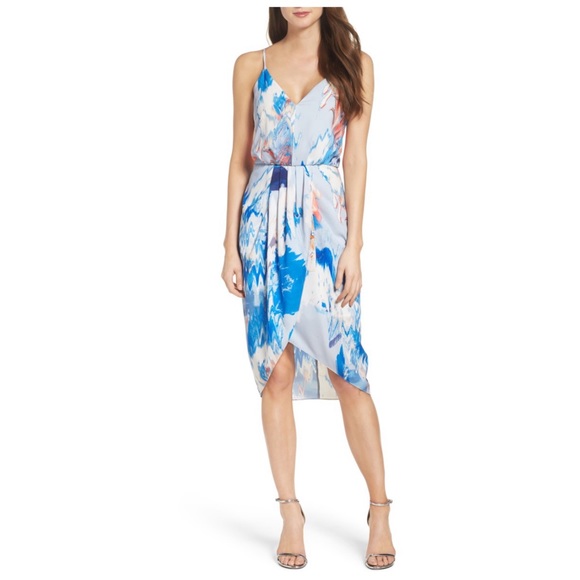 Chelsea28 Print Faux Wrap Dress - Picture 1 of 11